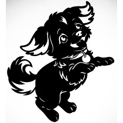 Chiot avec medaille