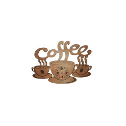 Horloge tasses a café